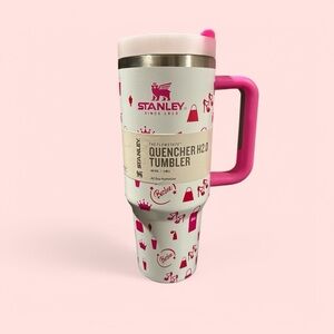 Stanley Quencher H2.0 Tumbler with Pink Barbie Design